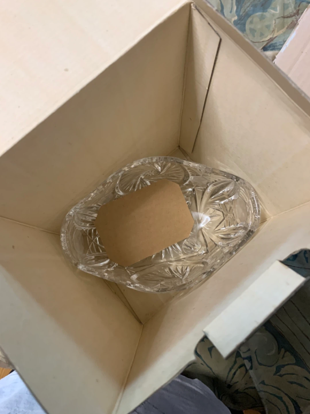 vintage Anna Hutte Bleikristall 24% lead Crystal candy dish. - photo 3