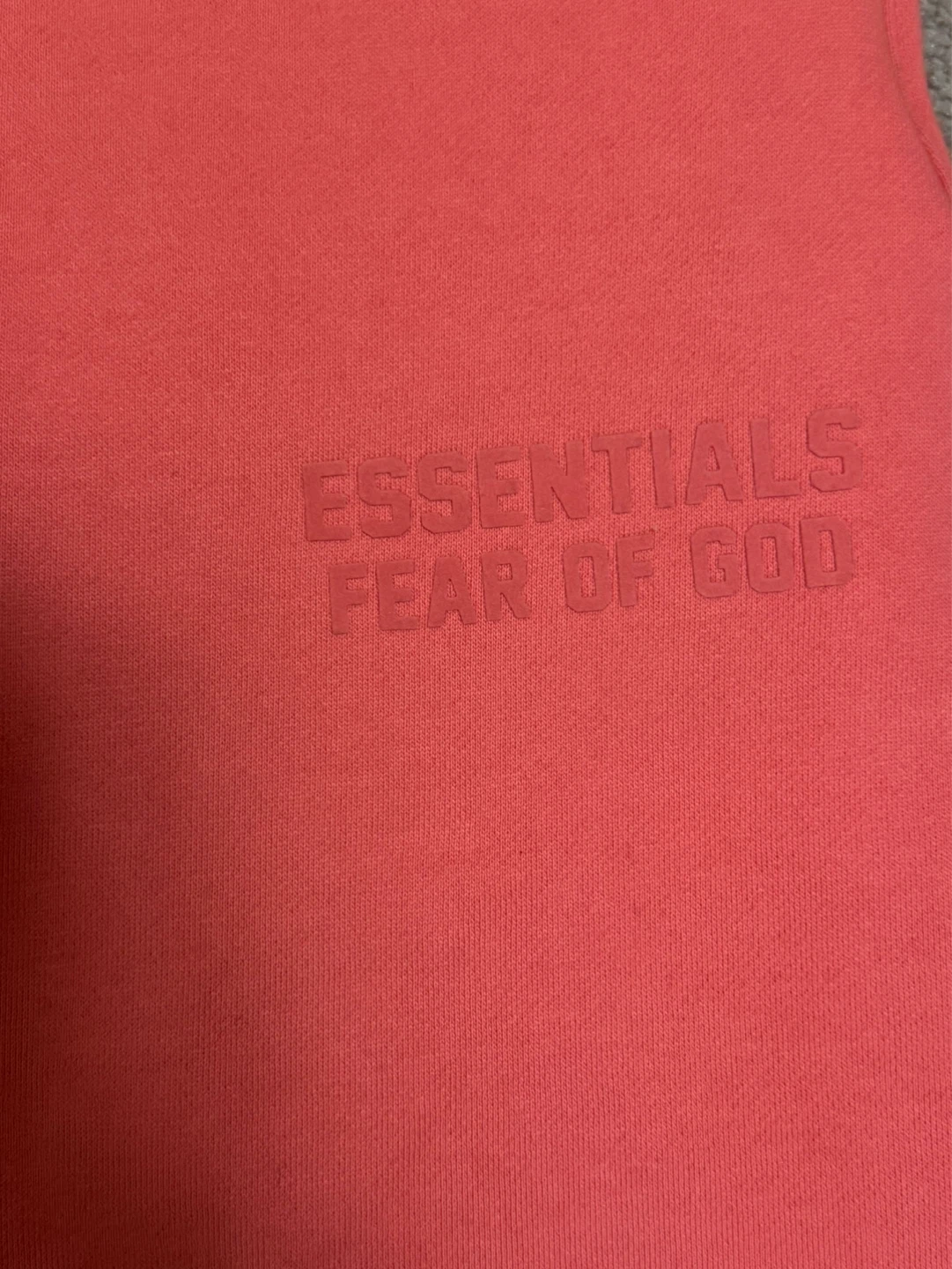 Fear of God Essentials Sweatpants Coral XS - photo 3