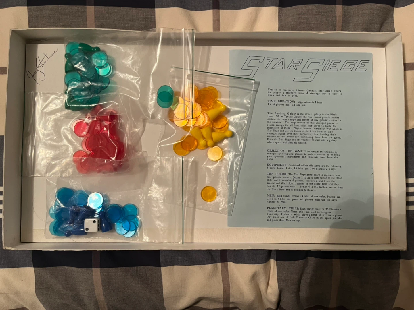 Calgary Vintage Collectors Star Seige Boardgame - photo 2