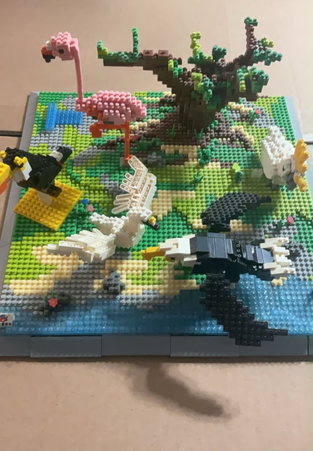 Brick-built Animal Diorama