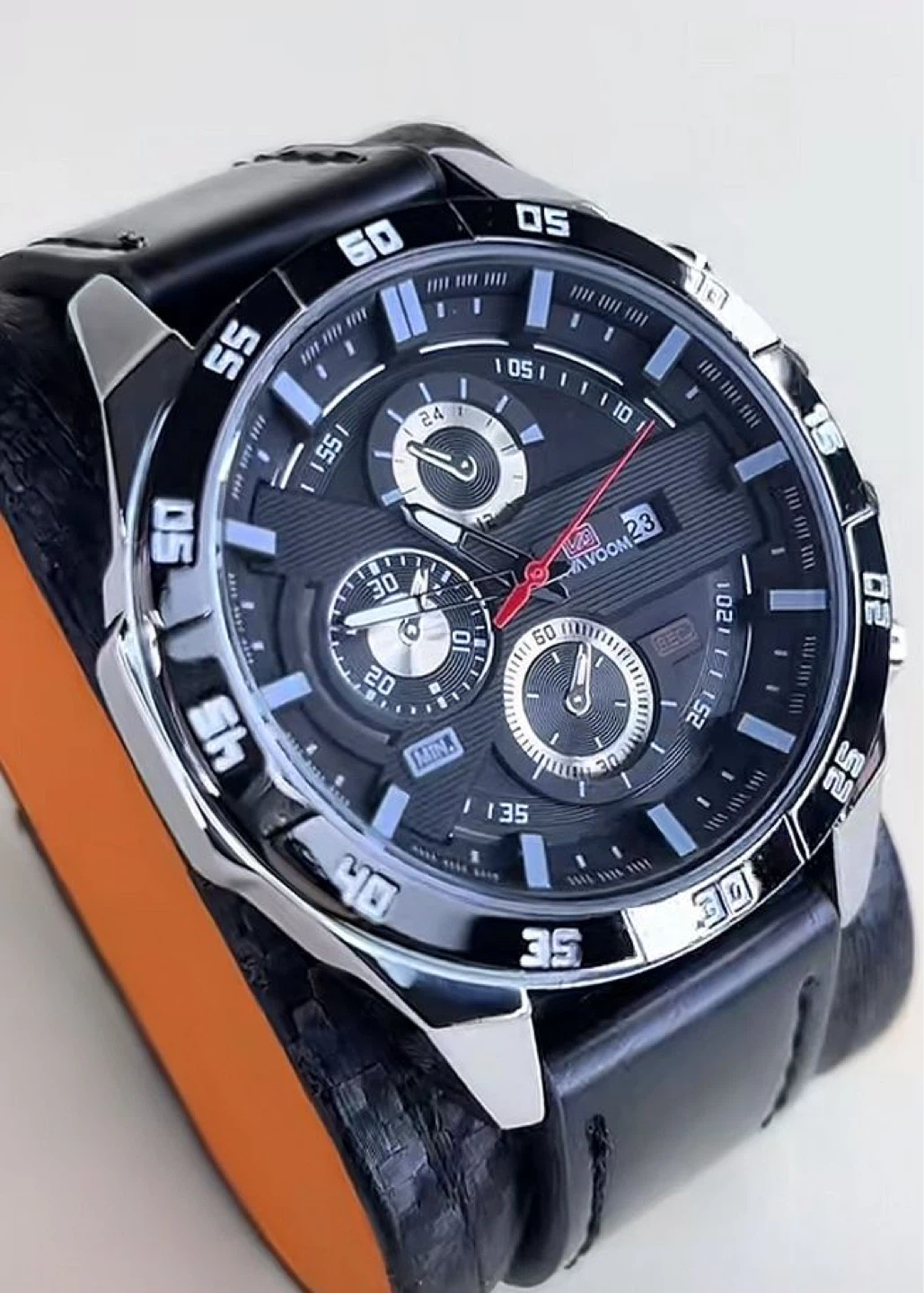 ⌚🔥premium Black Chronograph Watch – Brand New 🔥⌚
