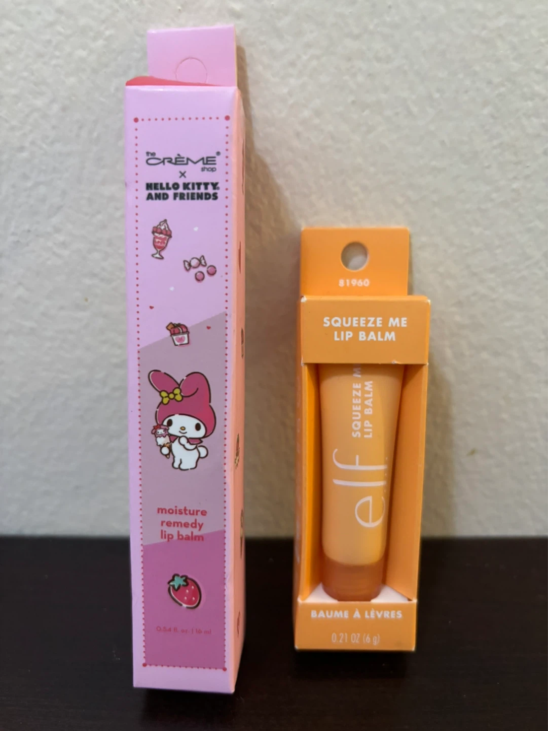 NEW-The Crème Shop x Hello Kitty & + e.l.f. Lip Balm