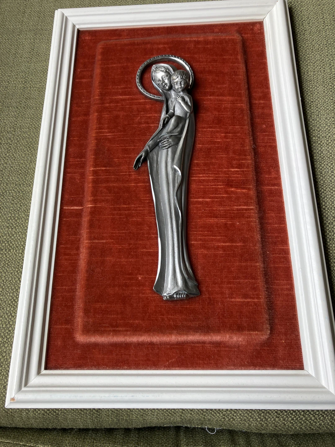 Framed Religious Wall Art - Virgin Mary and Child