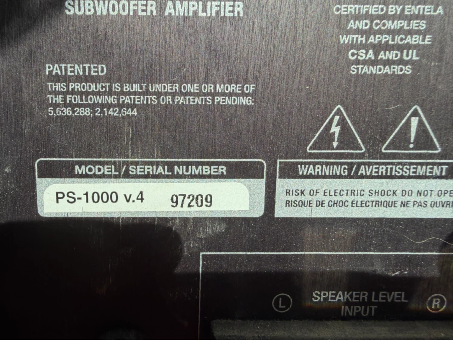 Paradigm PS-1000 v.4 Subwoofer - photo 3