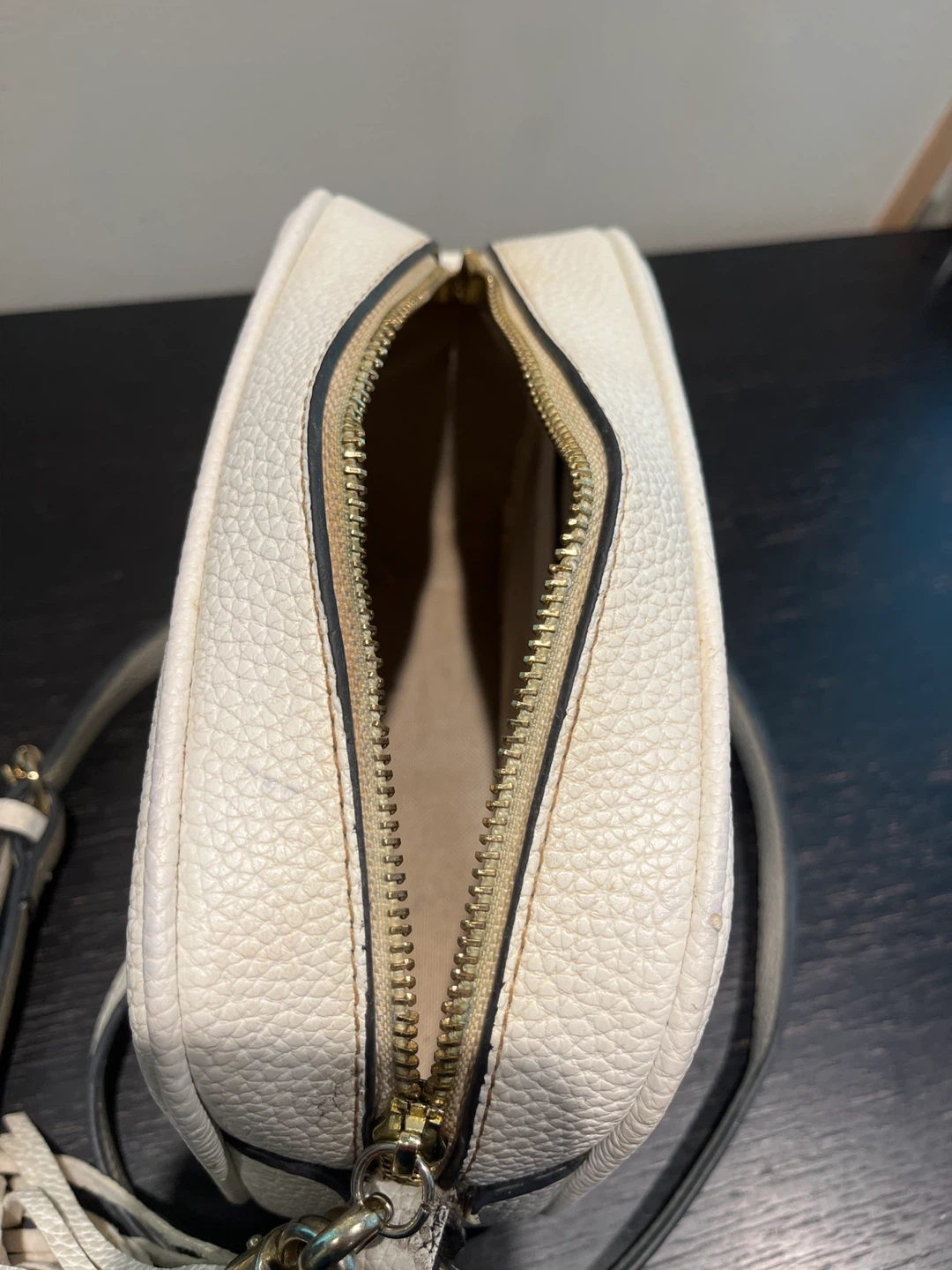 GG White Leather Bag - photo 4
