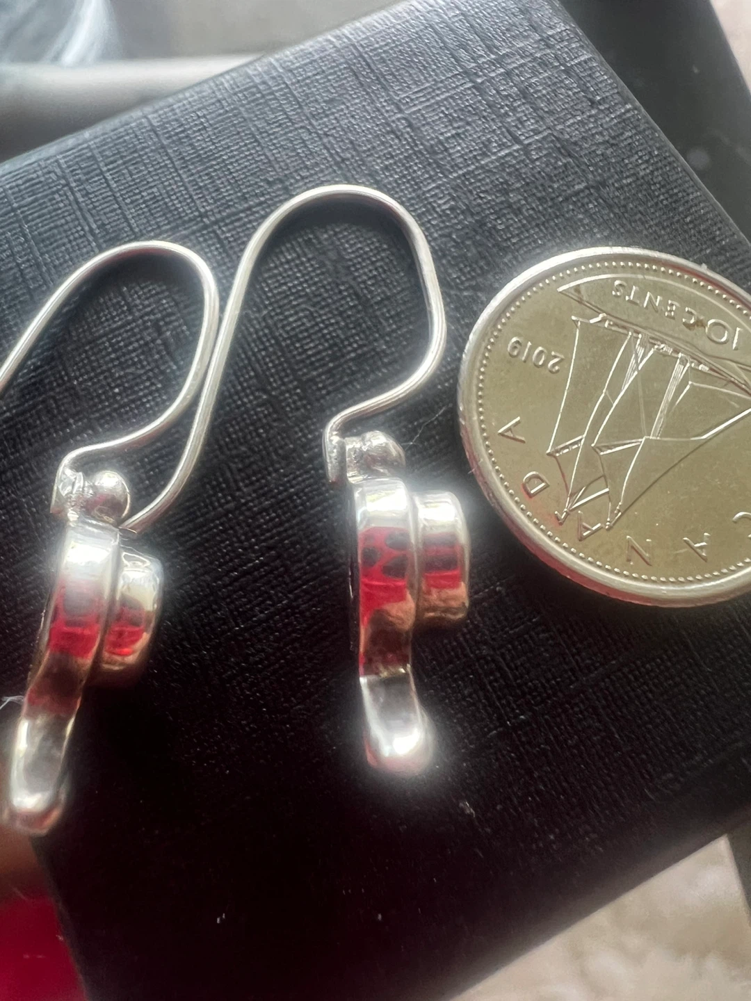Sterling Silver Garnet Earrings - photo 3