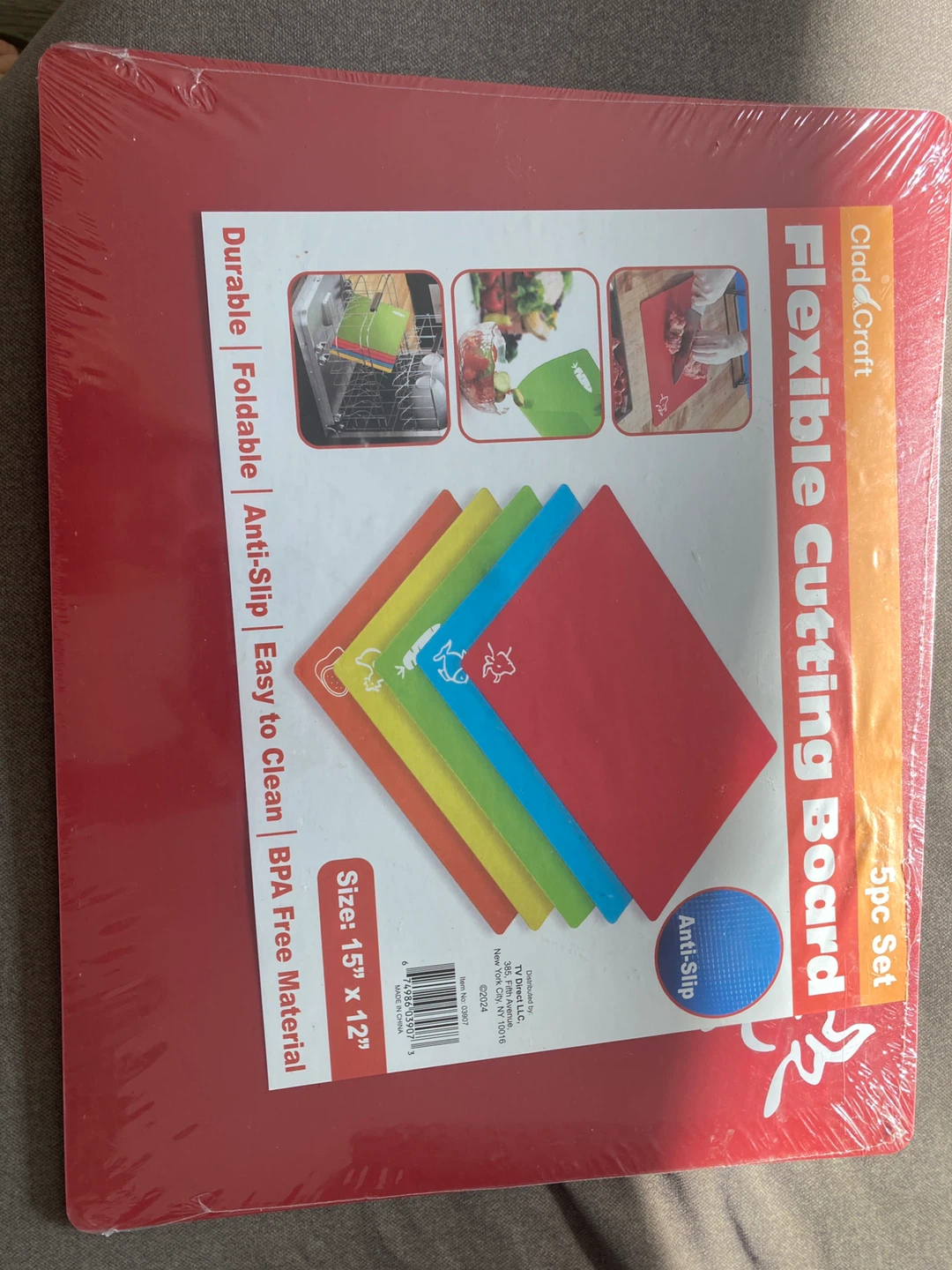Clad Craft 5pc Flexible Cutting Board Set