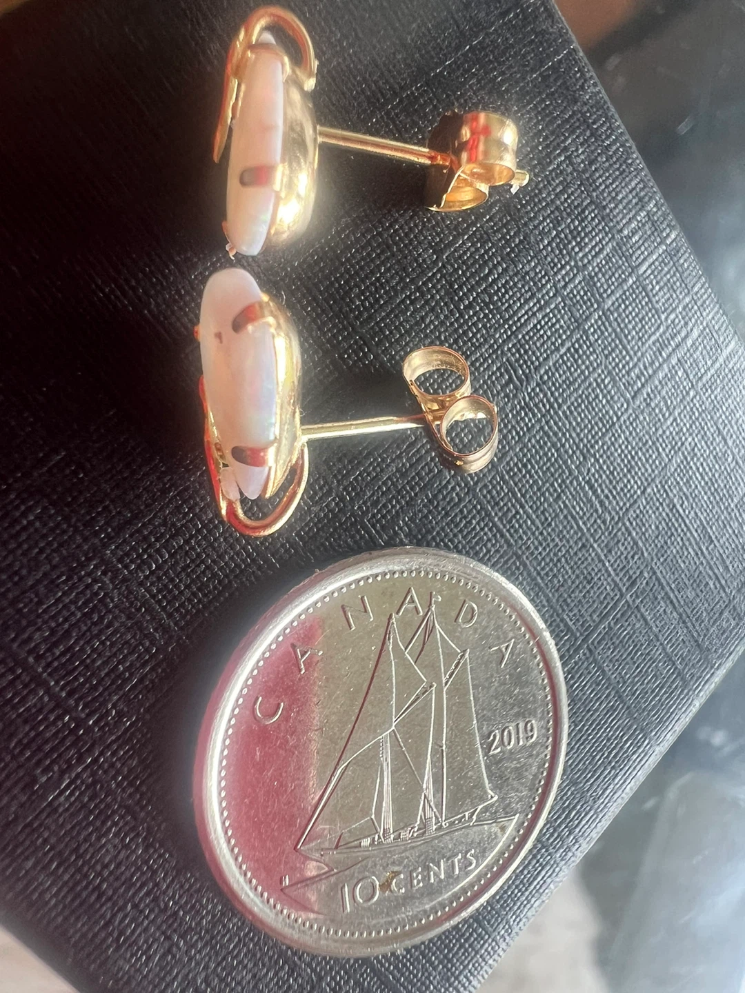 14 k Gold Opal Teardrop Earrings - photo 5