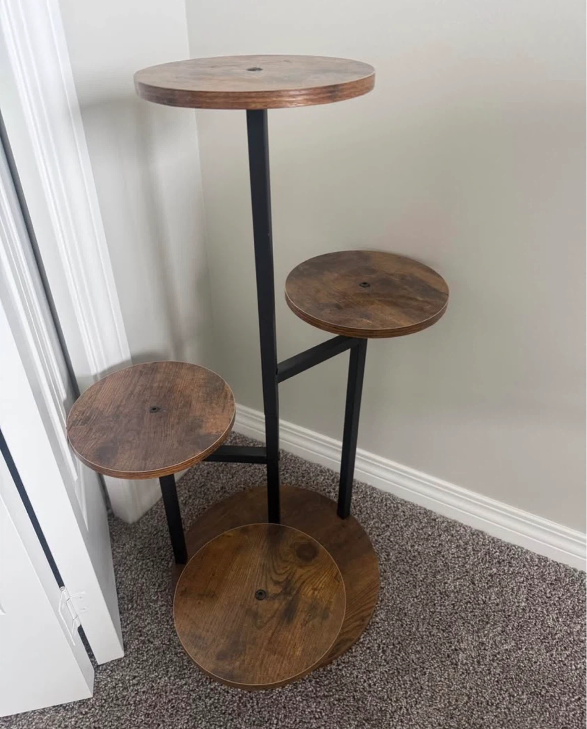 4-Tier Wood Plant Stand