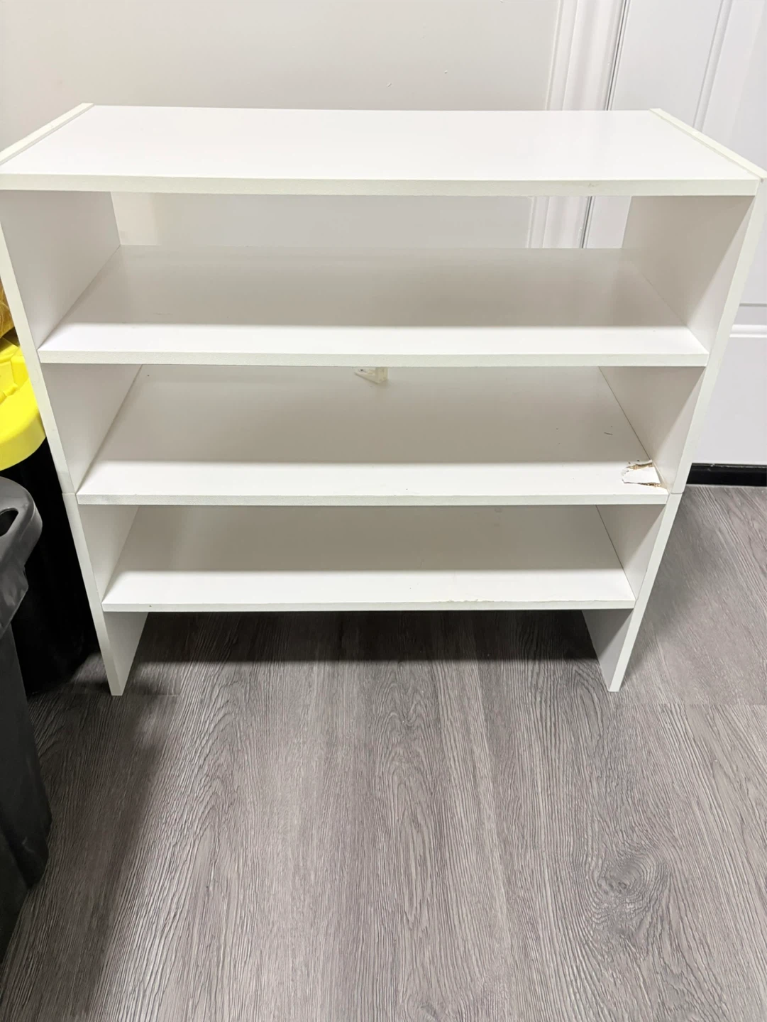 3 Separate White 4-Shelf Bookshelves - photo 3