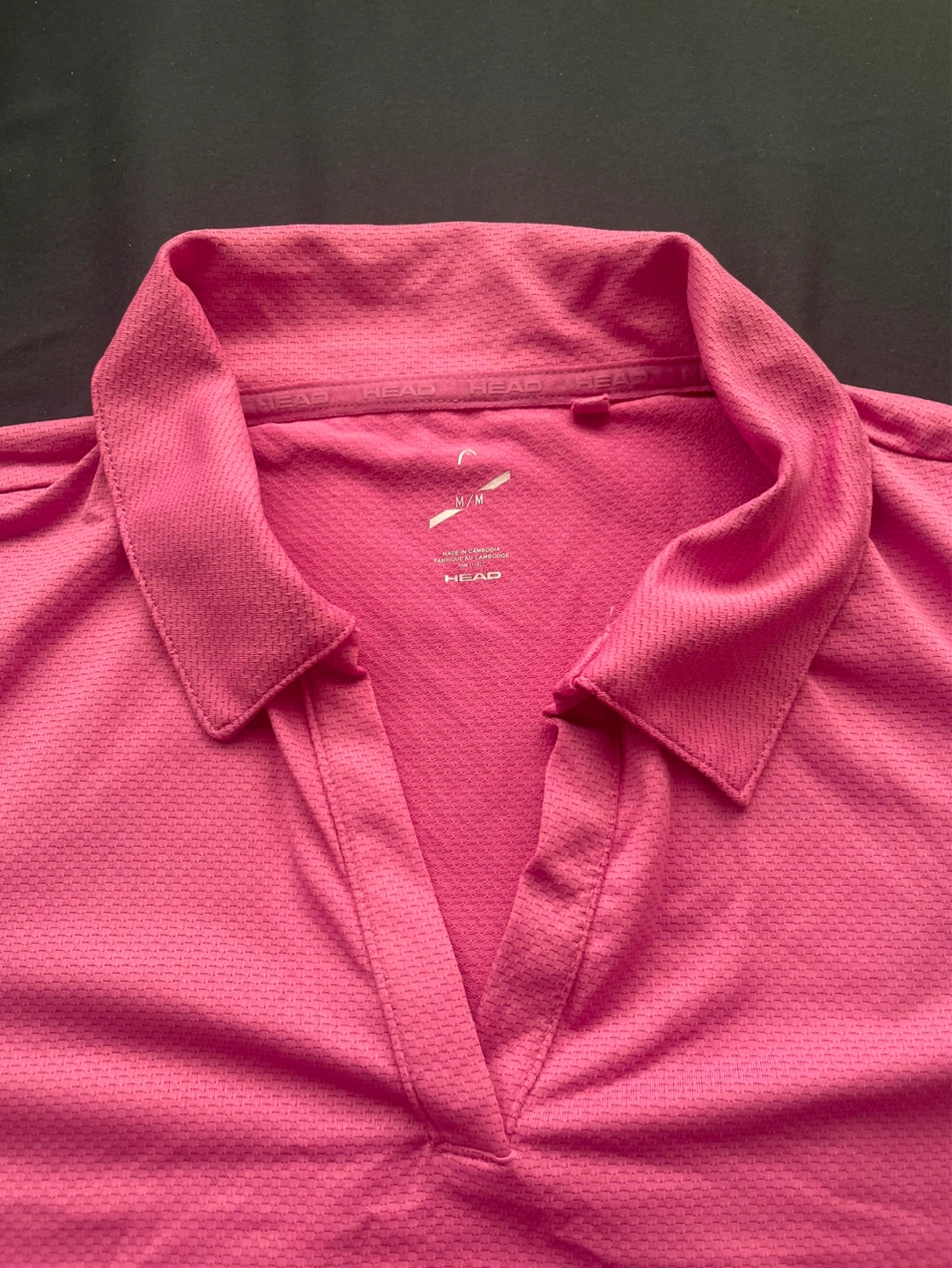 Collared Pink Polo Shirt - Medium - photo 3