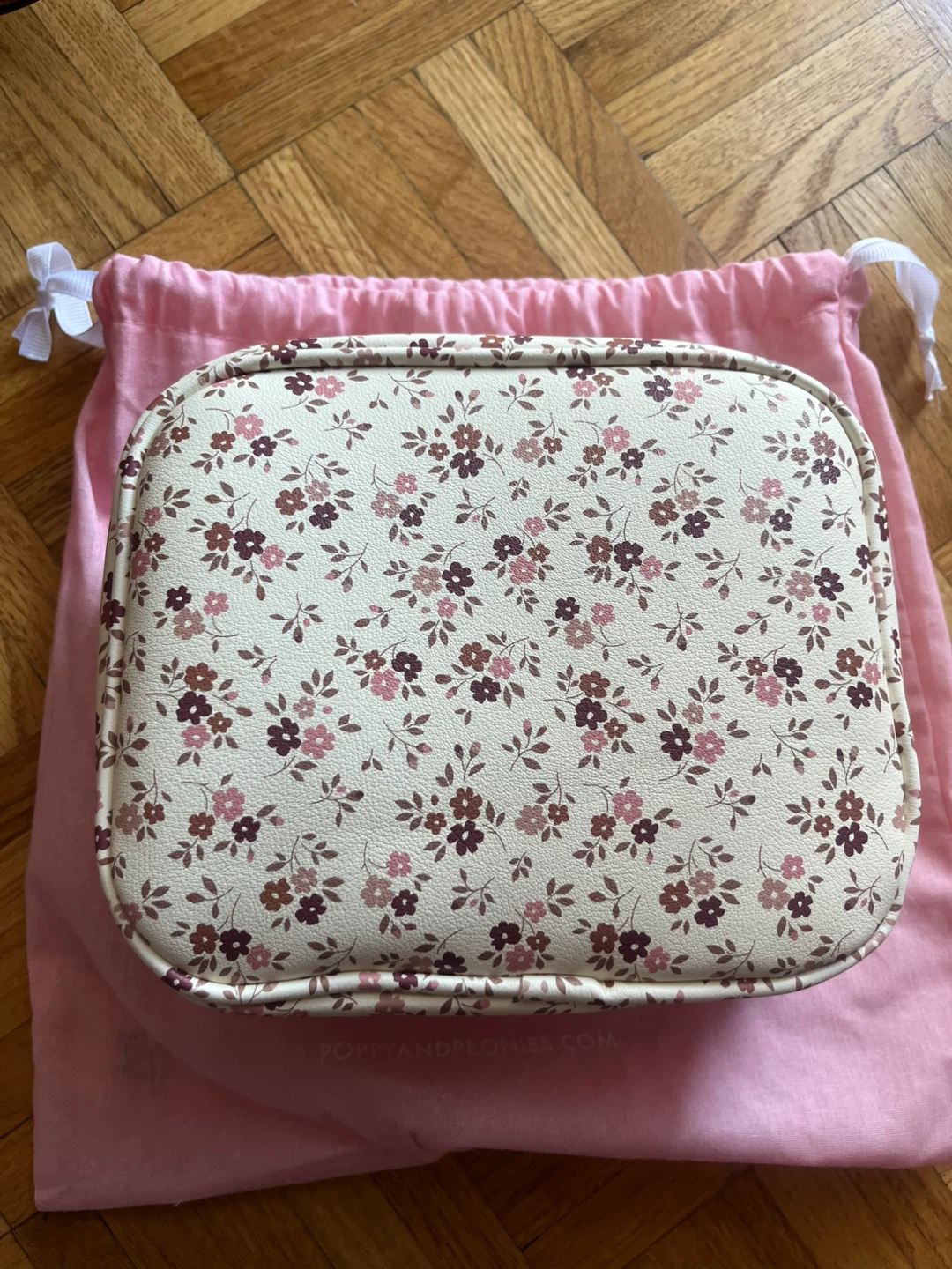 Poppy & Peonies Floral Makeup Bag Organizer - photo 2