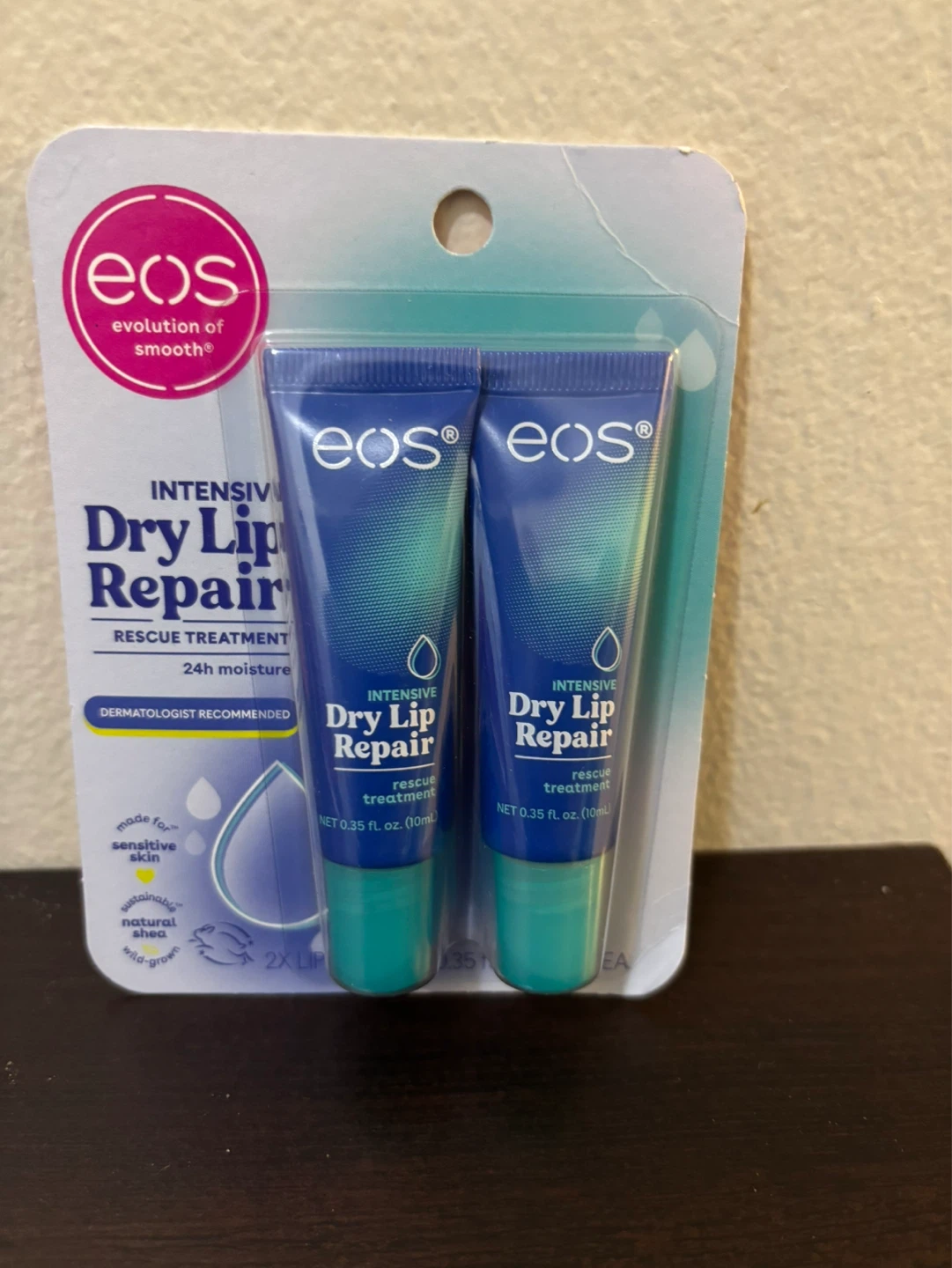 NEW-EOS Intensive Dry Lip Repair Rescue Treatment - 2 Pack