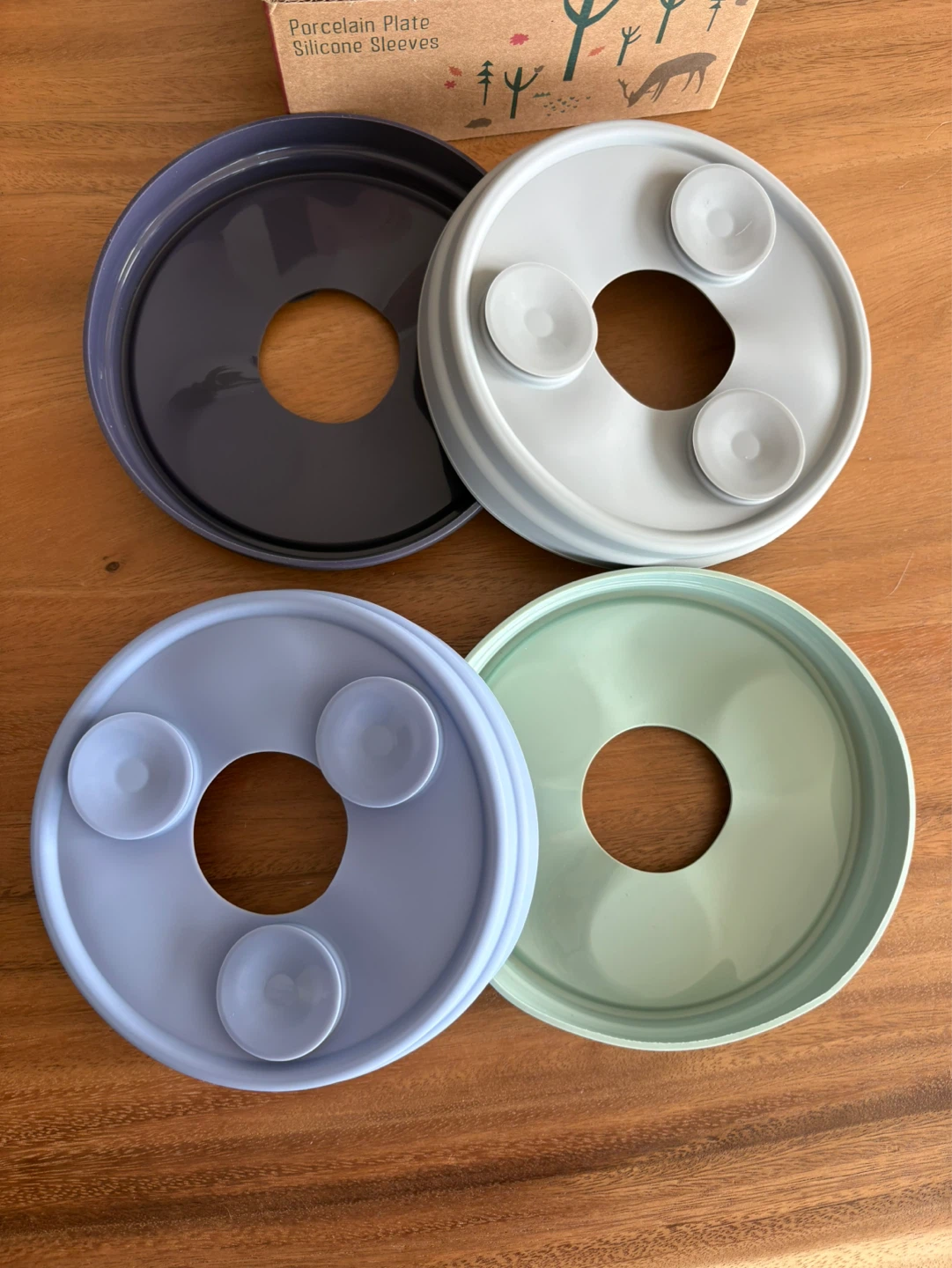 Elk and Friends Porcelain Plate Silicone Sleeves - 4 Pack - photo 2