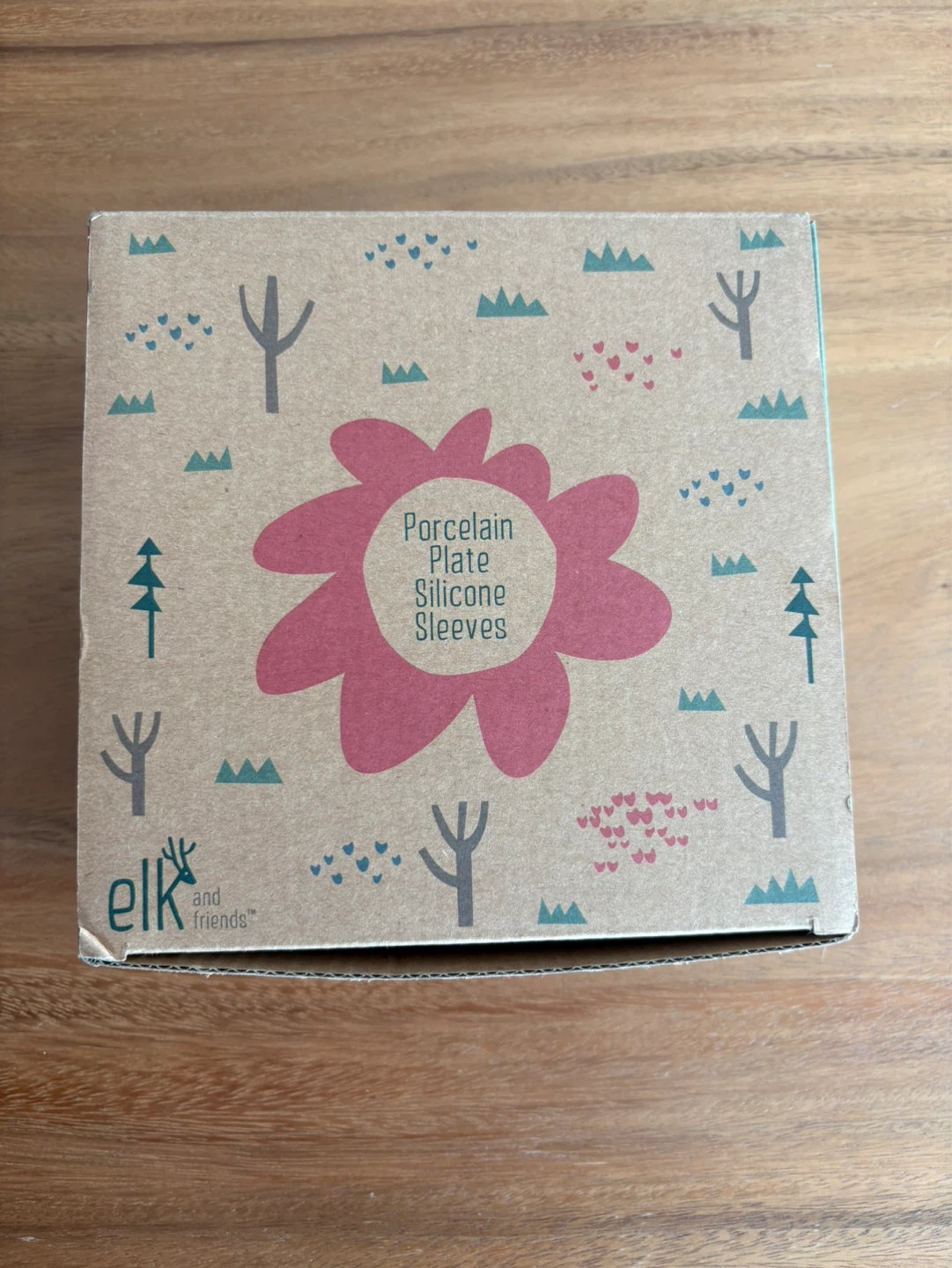 Elk and Friends Porcelain Plate Silicone Sleeves - 4 Pack