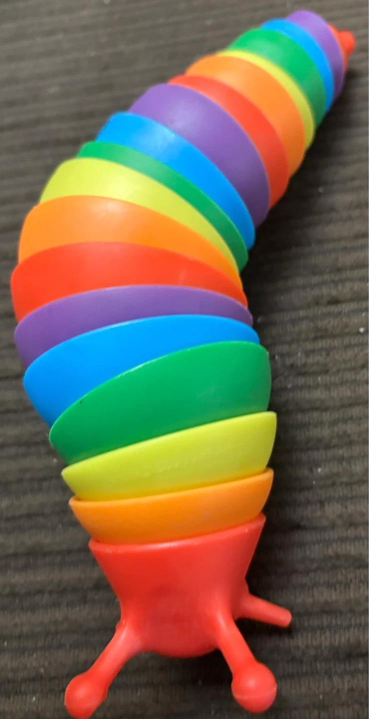 Rainbow Slinky Caterpillar Toy - photo 3