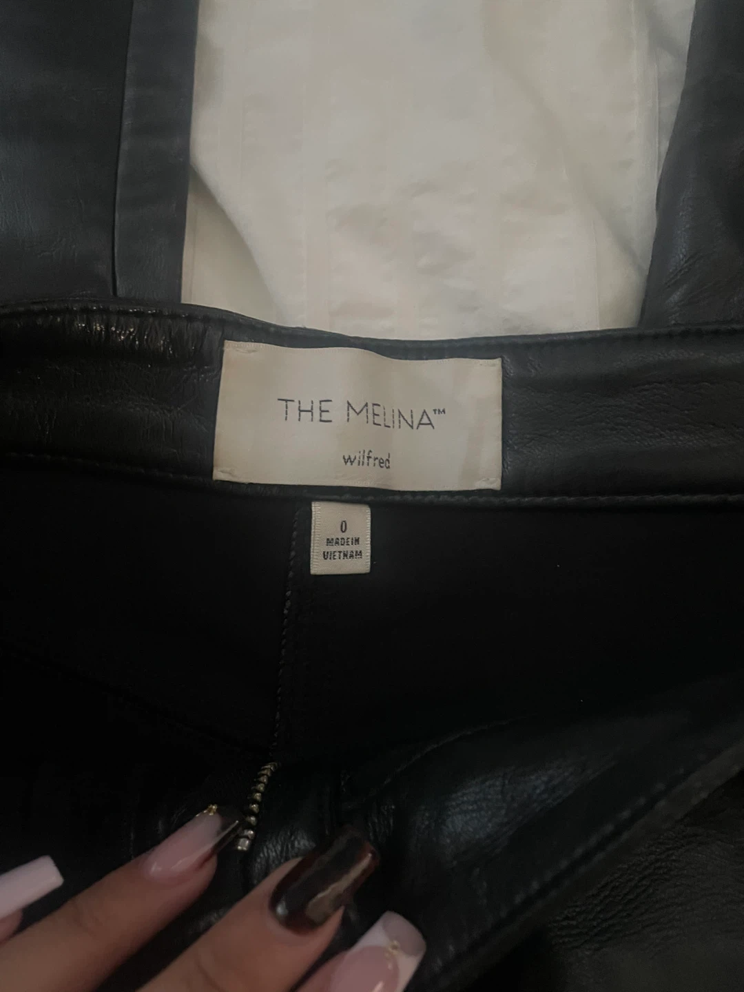 Wilfred The Melina Pants Black Faux Leather Size 0 - photo 3