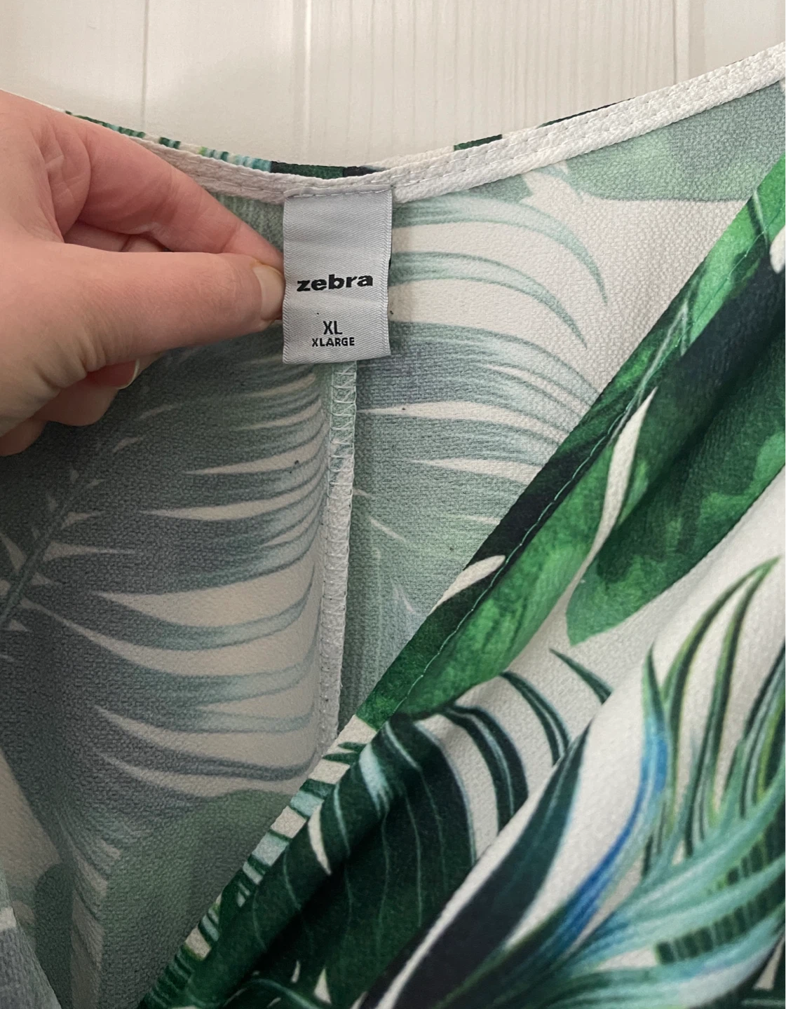 Italian Summer Tropical Green Leaf Maxi Dress size L - photo 5