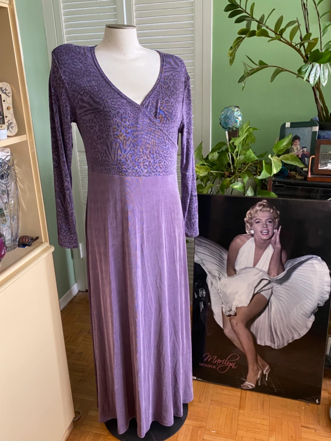 Vintage Marallis  Collection Purple Maxi Dress - photo 2