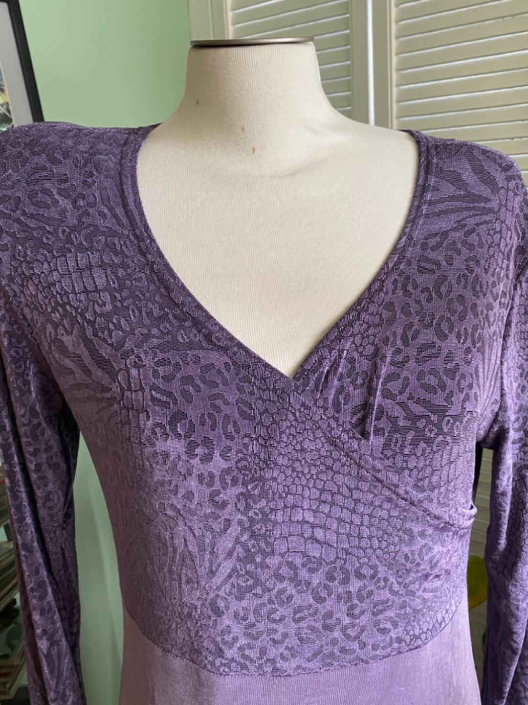 Vintage Marallis  Collection Purple Maxi Dress - photo 3