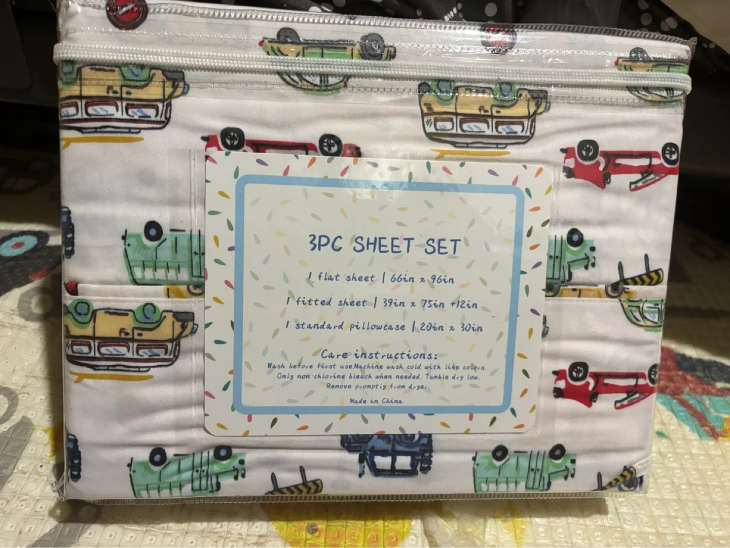 Microfiber Kids Twin Bedding Set - 3PC Sheet Set