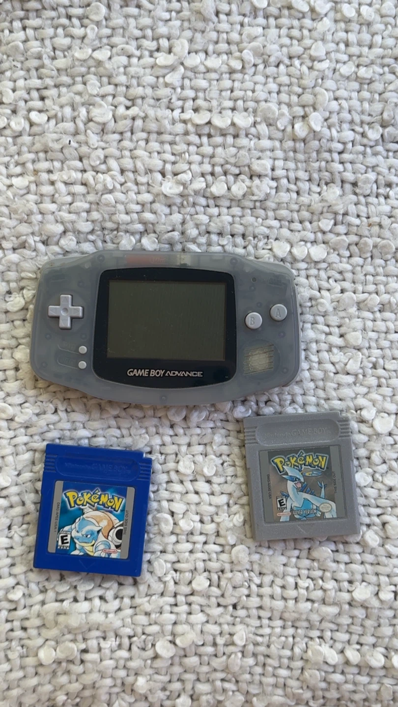 Nintendo Game Boy Advance + Pokémon Games Bundle (Untested)