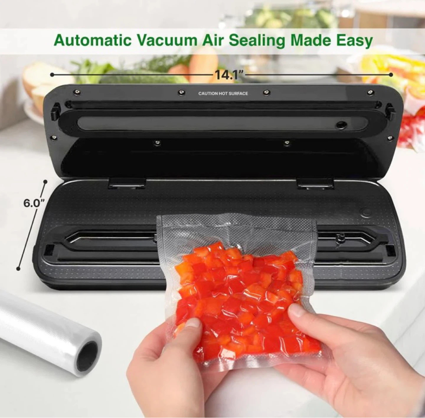 Nutrichef 80kPa Vacuum Food Sealer - photo 5