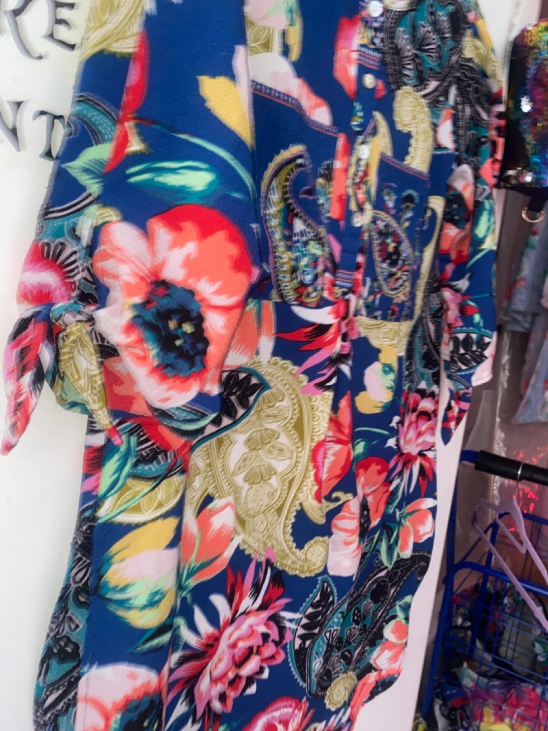 Fig & Flower Women's Floral Print Shirt Size S - photo 3