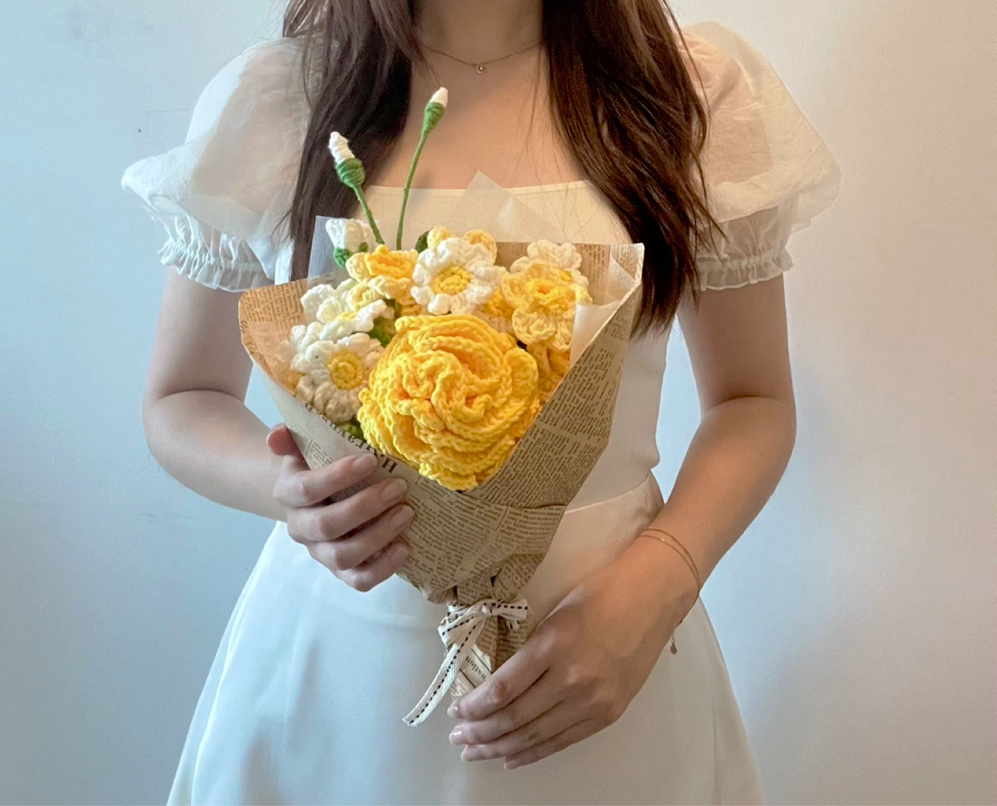 🎓Grad Bouquet - yellow rose & daisies