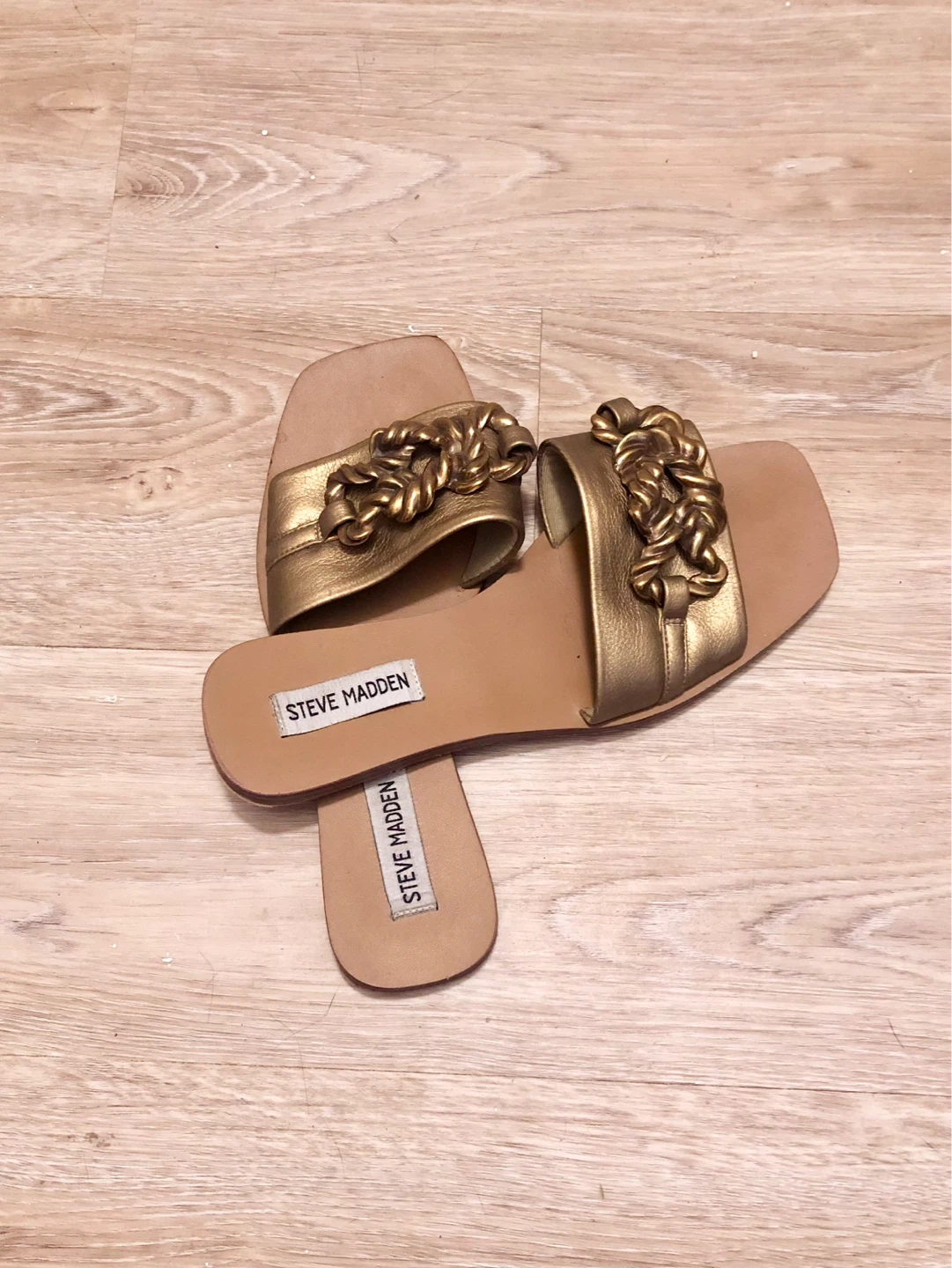 Steve Madden Gold Slides - photo 3