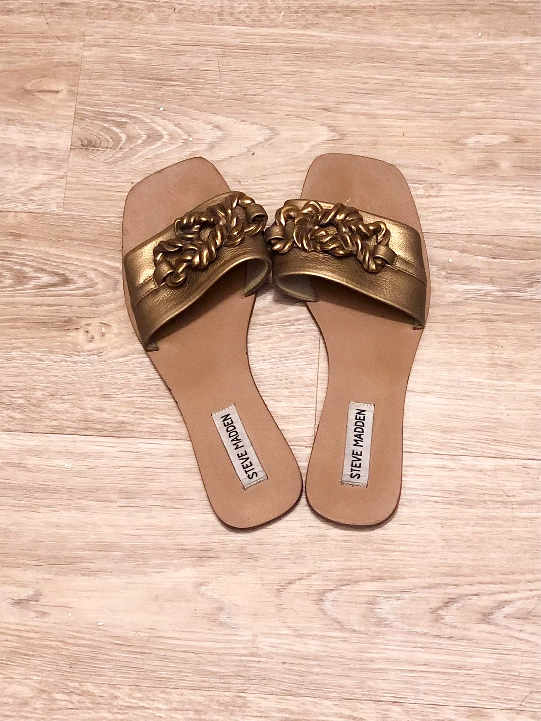 Steve Madden Gold Slides - photo 2