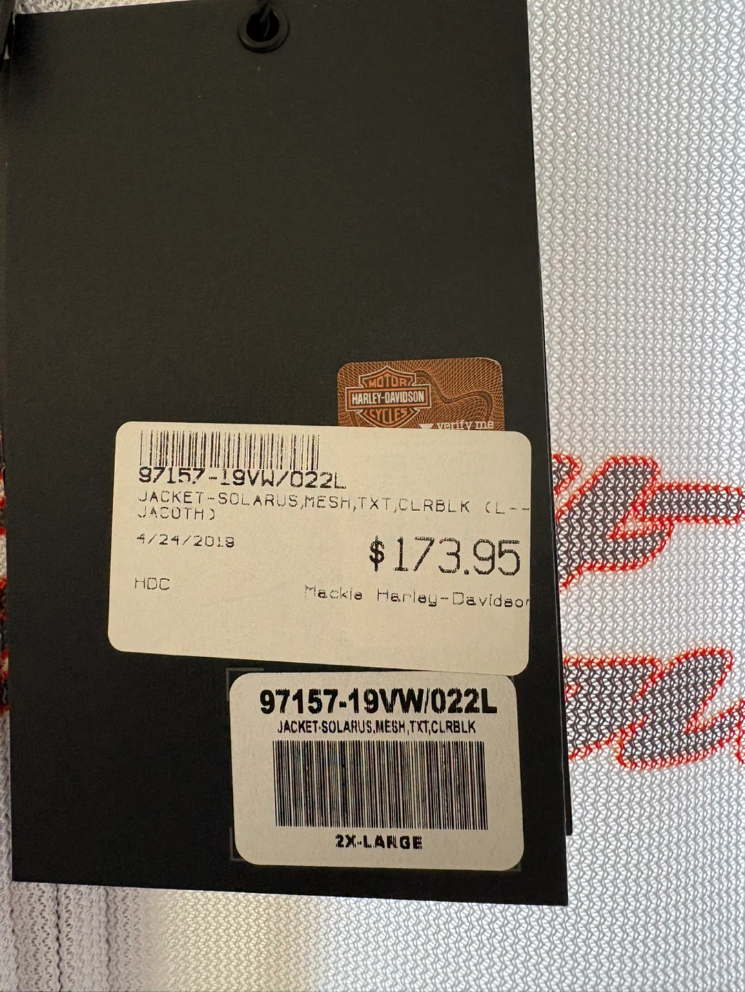 Harley-Davidson Men's 2XL Genuine MotorClothes Mesh Jacket - photo 5