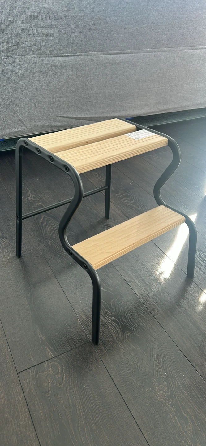 Two-Tier Wooden Step Stool