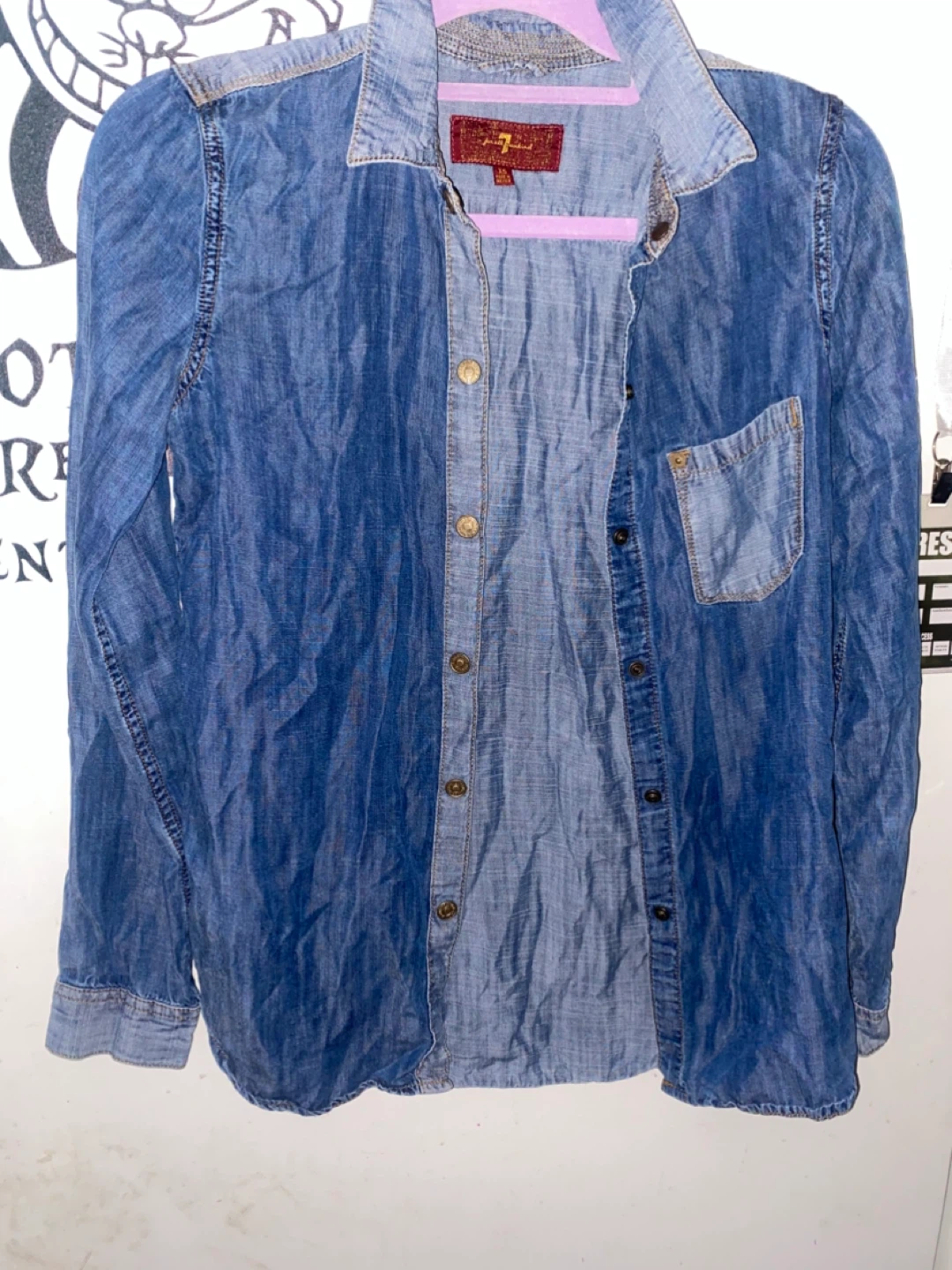 7 For All Mankind Denim Shirt XS
