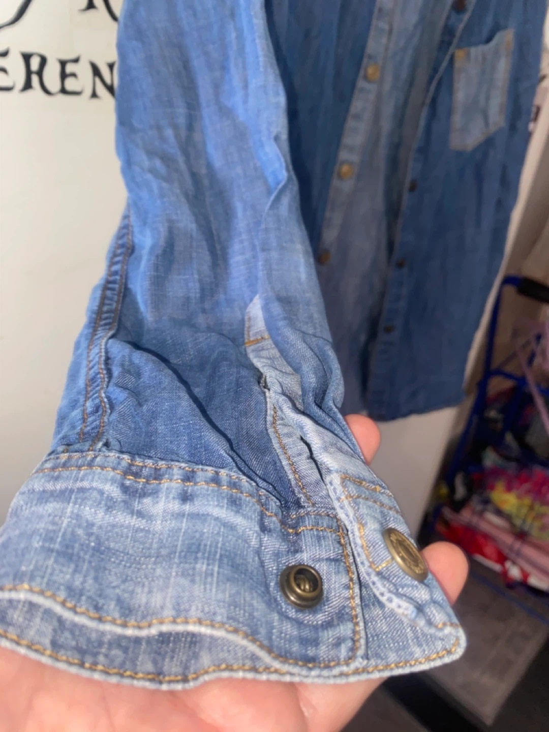 7 For All Mankind Denim Shirt XS - photo 5