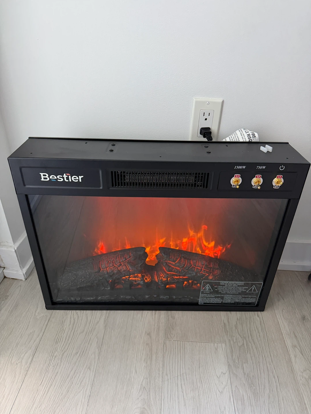 Bestier Electric Fireplace Heater