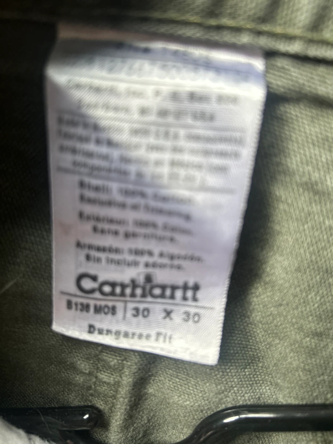Carhartt B136 MOS Dungaree Fit Pants 30 x 30 - photo 3