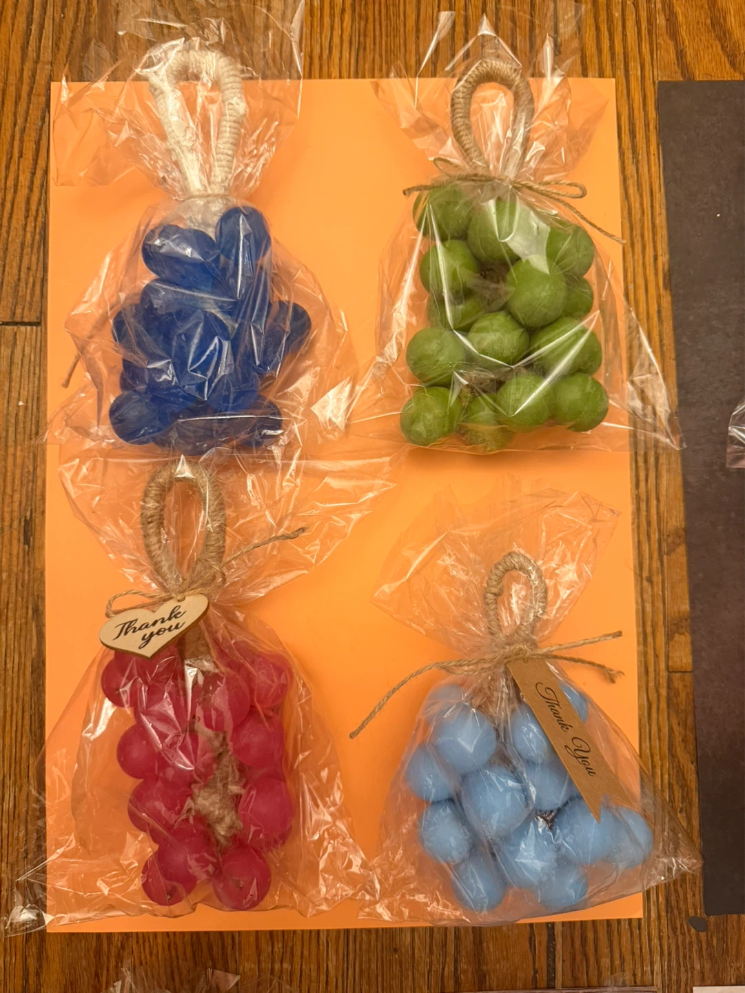 Handmade Grape soap Cluster Candles - Set of 4 - photo 2