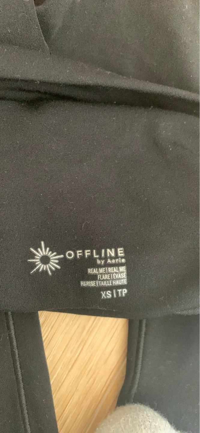 Aerie OFFLINE Flare Leggings XS Black - photo 3