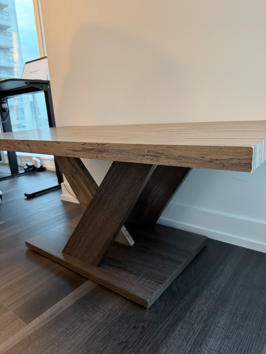 Modern Coffee Table - Dark Brown Wood