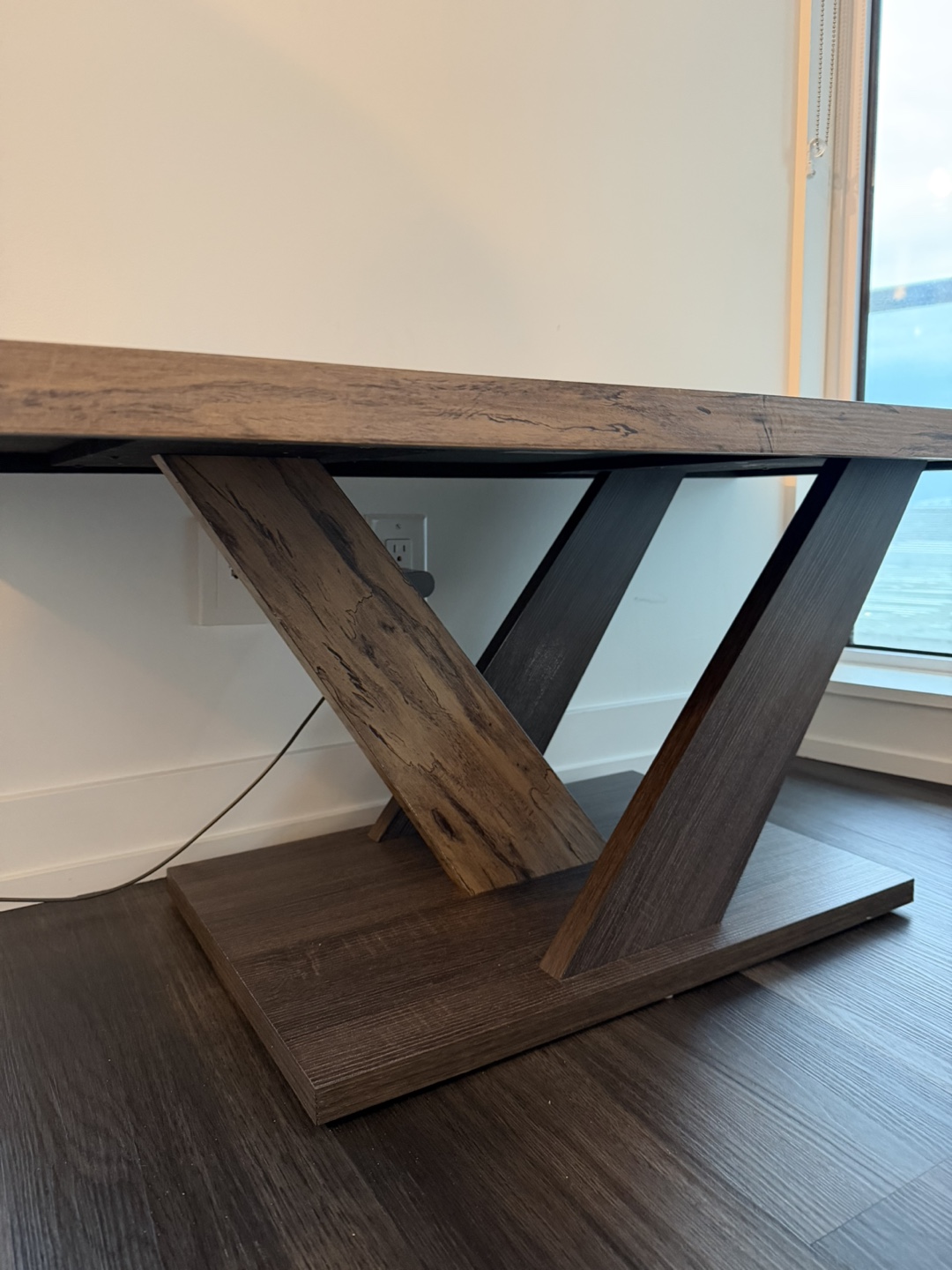 Modern Coffee Table - Dark Brown Wood - photo 3