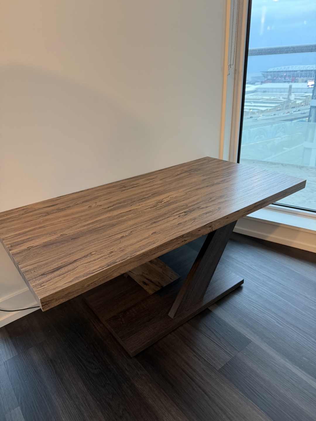 Modern Coffee Table - Dark Brown Wood - photo 4