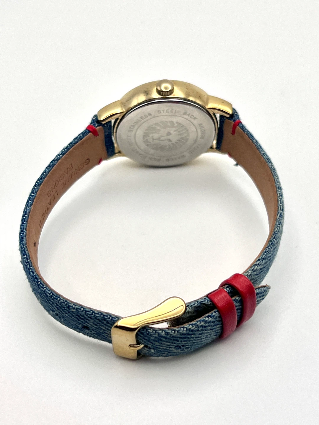 Anne Klein Women's Watch - Gold Tone Denim Band - photo 3