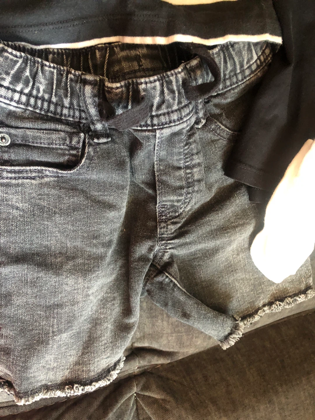 Baby Gap Toddler Outfit: Striped Tee & Denim Shorts - 4 Years - photo 2