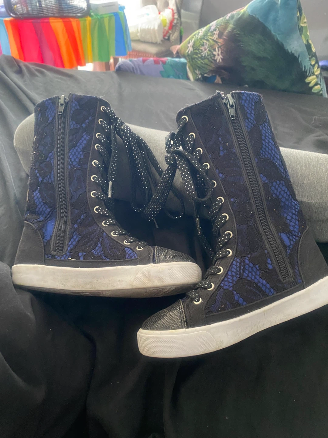 Disney Signed High Top Sneakers Size 12 Kids