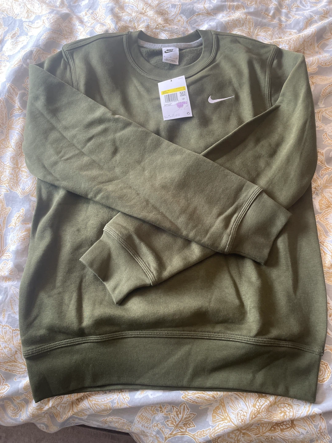 Nike Men's Crew Neck Sweatshirt - Green, Size S - photo 2