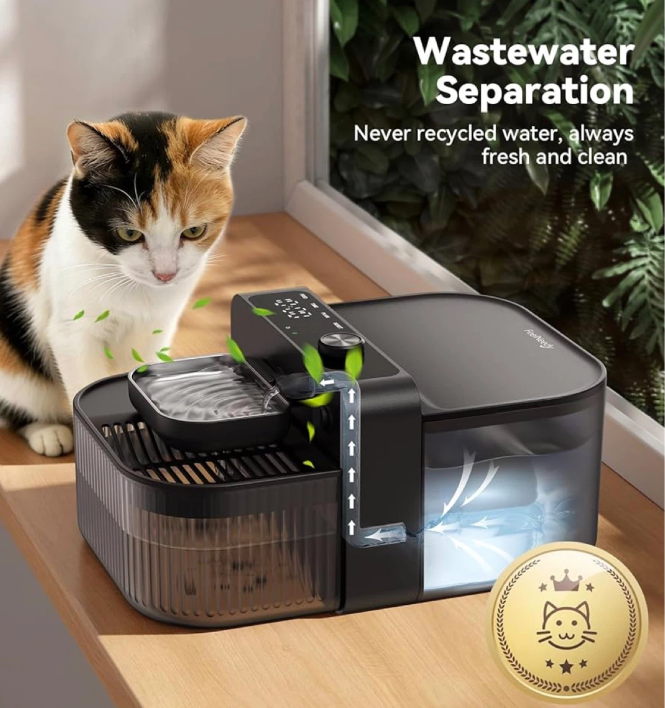 FeelNeedy Pet Water Fountain with 3000mAh Battery - photo 3
