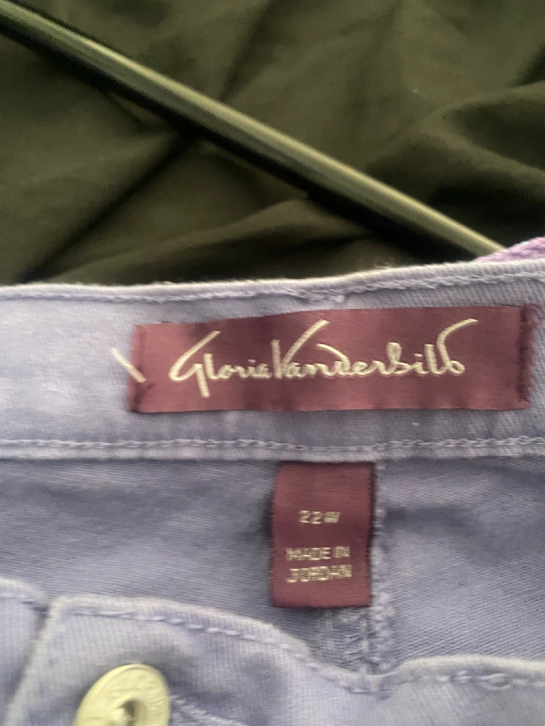 Gloria Vanderbilt Amanda Capri Pants Purple Size 22W - photo 3