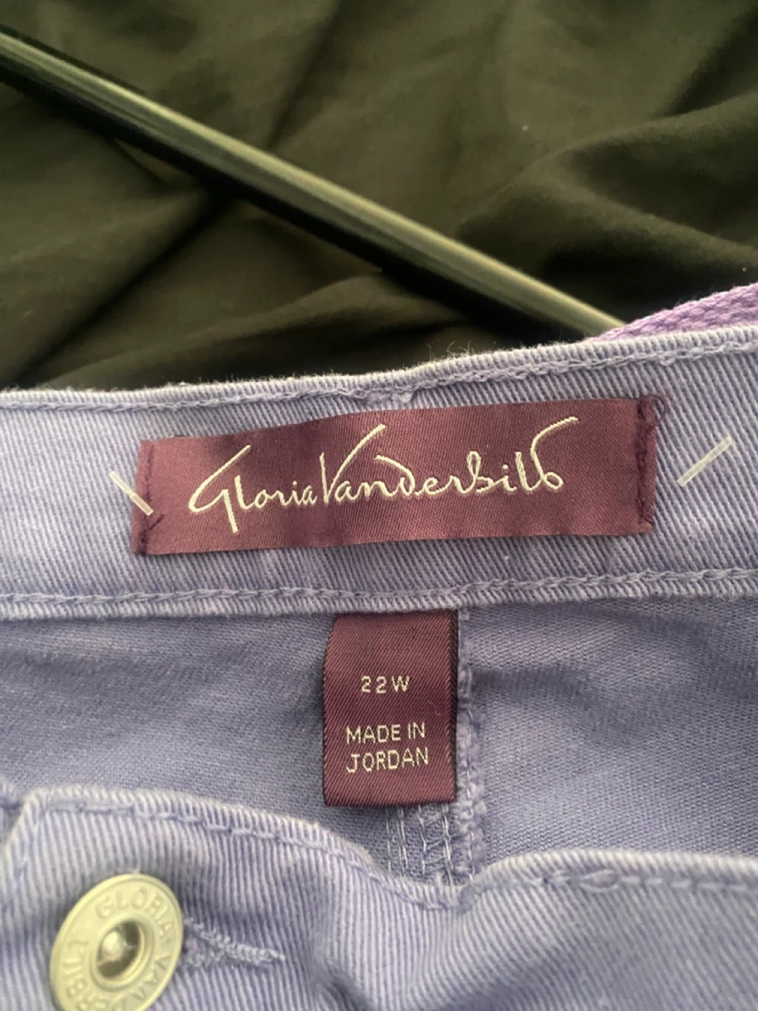 Gloria Vanderbilt Amanda Capri Pants Purple Size 22W - photo 4