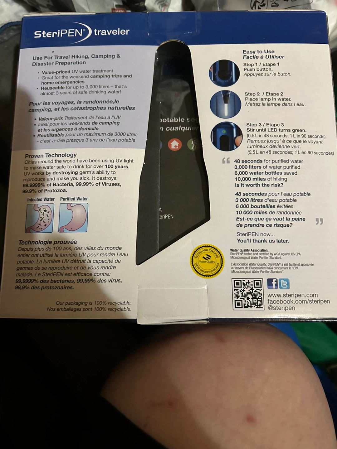 SteriPEN Traveler UV Water Purifier - photo 2